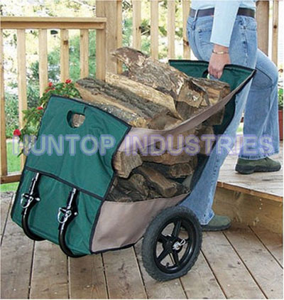 Folding Lawn Garden Yard Rolling Cart Utility